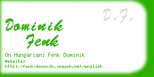 dominik fenk business card
